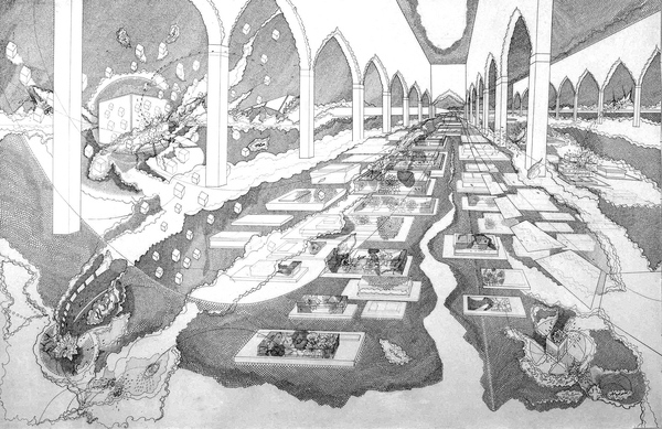 Lost-scale perspective drawings as tools to trick memory.